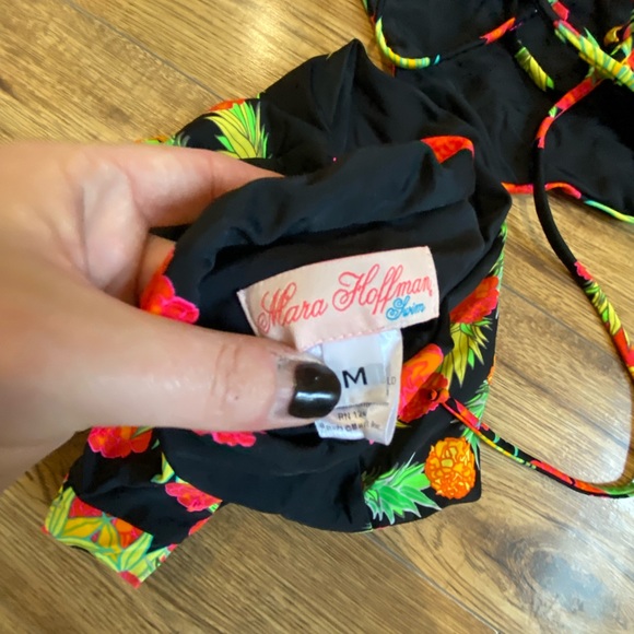 Mara Hoffman one piece cut out swimsuit. New without tags. Size medium - Picture 4 of 4